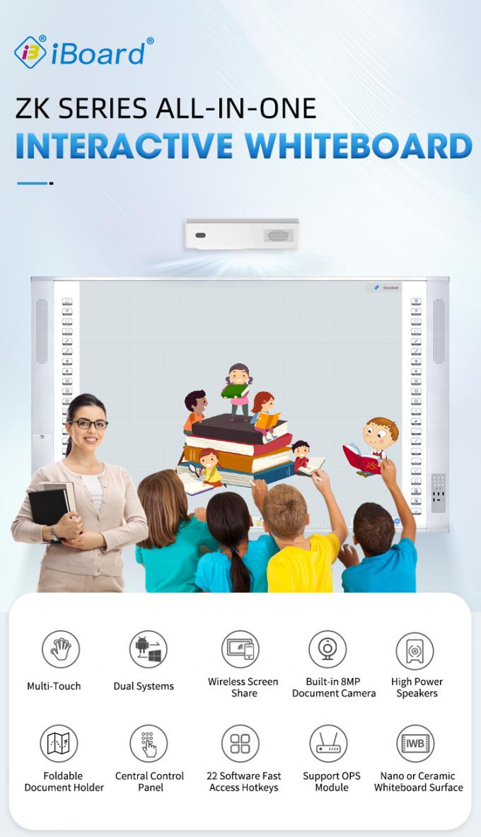 96 polegadas portátil interactive whiteboard smart whiteboard com projetor a laser 1