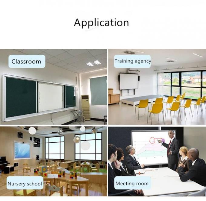 96 polegadas portátil interactive whiteboard smart whiteboard com projetor a laser 2
