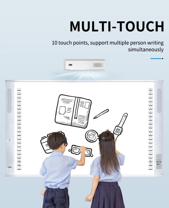 96 polegadas portátil interactive whiteboard smart whiteboard com projetor a laser 4