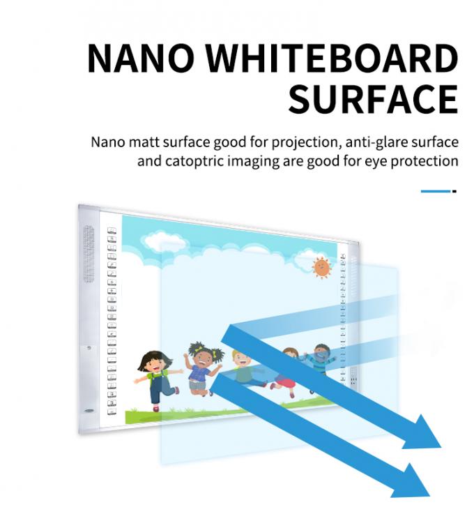 96 polegadas portátil interactive whiteboard smart whiteboard com projetor a laser 7