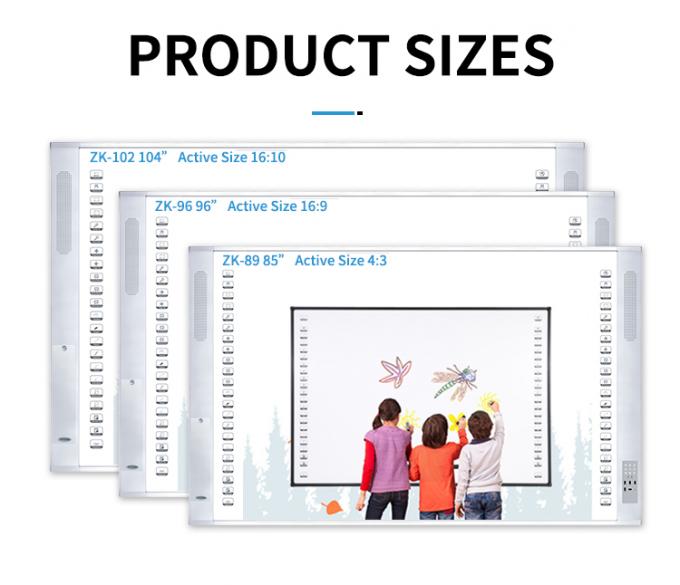 96 polegadas portátil interactive whiteboard smart whiteboard com projetor a laser 11