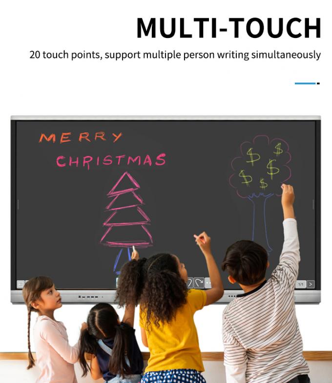 Iboard Novo Produto 98 " 4K Smart Display Interativo Painel Flat Display Grande Tamanho Touch Screen Monitor para Sala de Reuniões 5