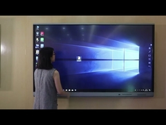 Painel interativo 4k com estrutura de alumínio, quadro inteligente LED de 86'', estrutura de alumínio