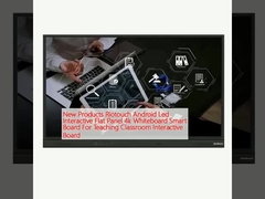 Novos Produtos Riotouch Android Led Interativo Painel Flat 4k Whiteboard Smart Board Para Ensino Sala de aula Interativo Board