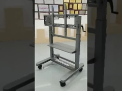 Carrinho de televisão de suporte móvel ajustável manualmente