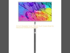 Televisão inteligente giratória de 32 polegadas com quiosque de tela sensível ao toque para exposições e eventos interativos