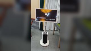 Monitor portátil inteligente de 32 polegadas com barra de som