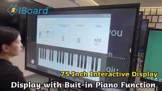 Tela plana interativa de 75 polegadas para reuniões