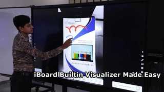 Visulizador integrado para tela plana interativa iBoard
