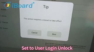 Função NFC em painéis de reunião inteligentes