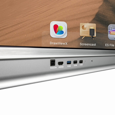 Écran sensível esperto Android 11 do tela plano 65 interativo com came Mic de OPS