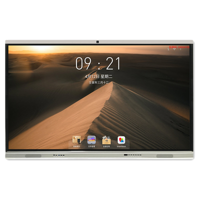 Monitor da tela do diodo emissor de luz do toque do tela plano 4K Android 11 interativos do LCD multi com o entalhe de OPS para a educação