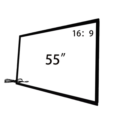 55" quadro de tela táctil infravermelho do IR do quadro da folha de prova da conversão do toque de USB multi para o quiosque do monitor