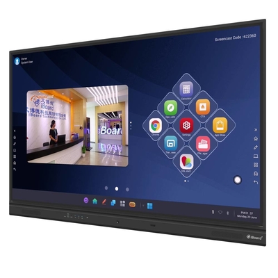 iBoard 75 86 polegadas Smart Touch Screen Tabela interativa Display Tabela interativa para sala de reuniões da sala de aula