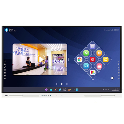 quadro de alumínio 65inch 75inch 86inch 98inch de 16G ROM Interactive Touch Screen Whiteboard 50000hours