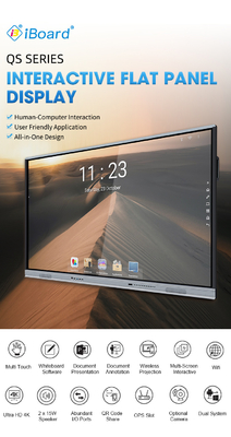 50001 Relação de Contraste Goolge EDLA Certificado Android 13 IR Touch Dispaly Interativo Whiteboard Touch Screen Monitor