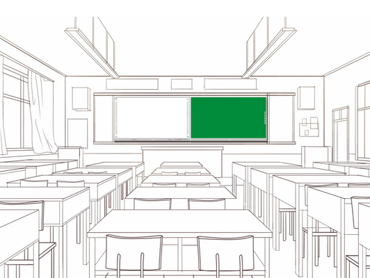 Escola Universitária interativa Smart Black ChalkBoard Whiteboard Greenboard Painel de Toque Display 75 86 98 polegadas para Educar