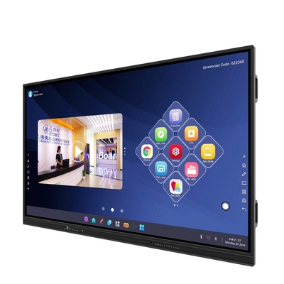 Muilty Touch 86 Inch Iboard Interativo All In One Touch Monitor Android 8.0 versão