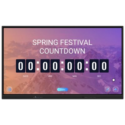 Display de tela sensível ao toque interativo de 86 polegadas para conferência educacional