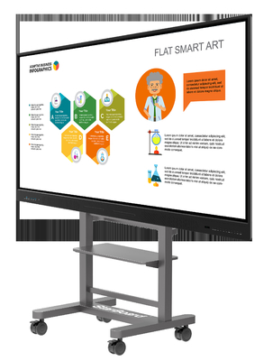 98 polegadas Interativo Painel Flat Smart Boards para Escola e escritório de exibição