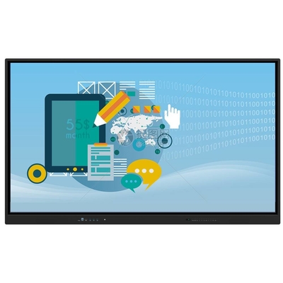 86 polegadas Smart TV Monitores Interativo Whiteboard Painel plano com tudo em um PC touch screen para escola showcase escritório