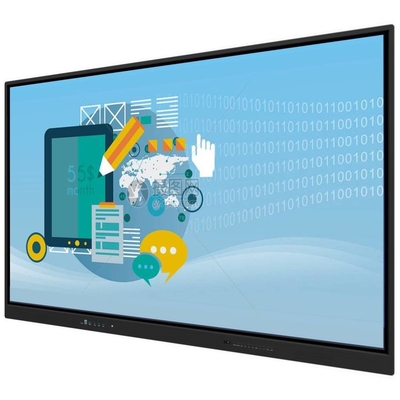Monitor de tela sensível ao toque interativo de 86 polegadas Android 13 4+32G 50 pontos de toque Display de luz de fundo de quadro branco para escritório da escola
