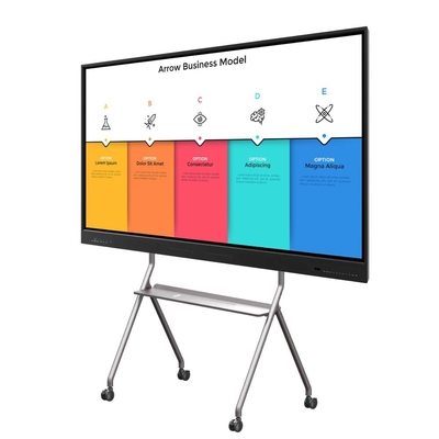 Projector de painel plano interativo 4K Infravermelho Touch Class Office USB HDMI Monitor 65 75 86 polegadas Player Video LED Monitor