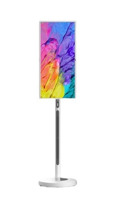 1080p 32 polegadas UHD tela grande portátil giratória móvel inteligente televisão LCD interior publicidade smart display