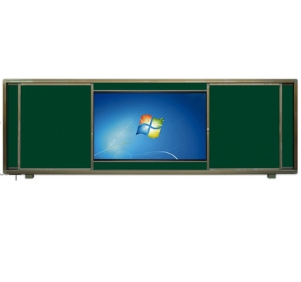 Ecrãs interativas de painel plano de 75 polegadas com painel branco deslizante