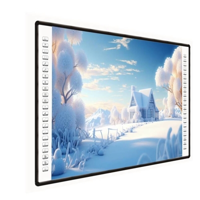 Quadro de Projeção Interativo 4K 82 85 102 polegadas Barra lateral 10 pontos de toque USB PC Caneta Dedo Tabuleiro Branco Para Escolas