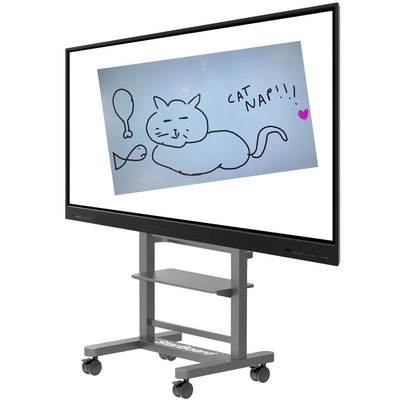 350cd/M2 tela plano interativo Whiteboard 75 polegadas para a educação de ensino com atalhos