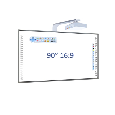 90 Inch Interactive Whiteboard Infrarroxo Touch aço nano Superfície Alumínio Frame de liga