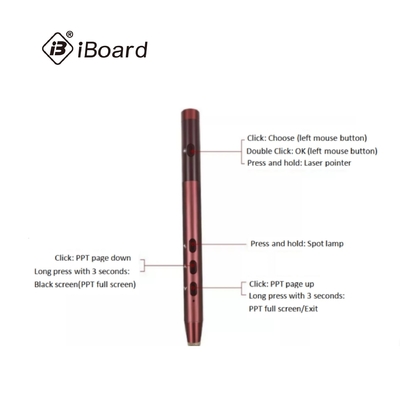 Micro USB Intelligent Pen 2.4GHz RF sem fio para painel táctil interativo