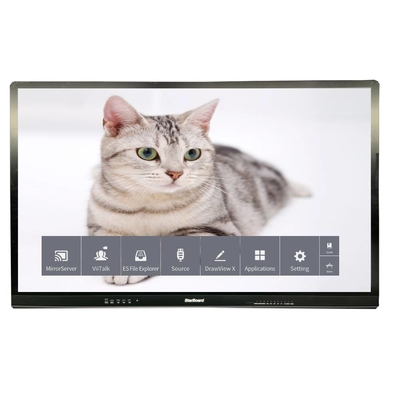 LCD capacitivo Smart Board Touch 65 polegadas 4K 3840*2160 Monitor de vidro temperado anti-reflexão Não há sistema para TV Centro Comercial da Escola