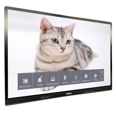 LCD capacitivo Smart Board Touch 65 polegadas 4K 3840*2160 Monitor de vidro temperado anti-reflexão Não há sistema para TV Centro Comercial da Escola