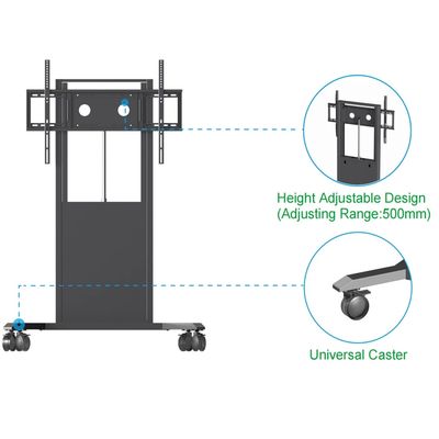 Tabuleiro Interativo Stand TV suportes Eletrônicos piso de pé adequado para o tamanho 65/75/86 polegadas