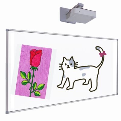 Quadro Projetor Interativo de 102 polegadas com Superfície Nano e 10 Pontos de Toque para Sala de Aula Escolar