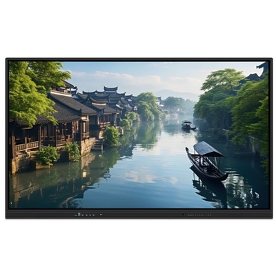 Vidro temperado anti-reflexão de 86 polegadas painel de toque tela de toque infravermelho quadro branco multifuncional com placa de computador