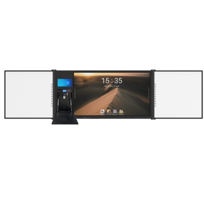 Câmera de reconhecimento facial de voz AI Construída em quadro negro interativo com tela multi-toque de 75 polegadas Android Windows System