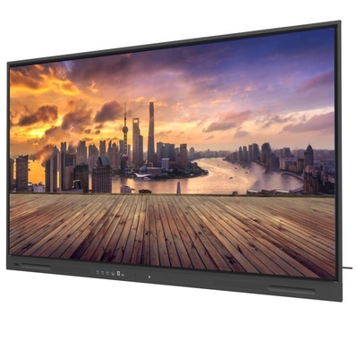 Dual System 65 75 86 Inch 4K Smart Interactive White Board Videoconferência de escritório com suporte móvel