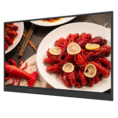 Dual System 65 75 86 Inch 4K Smart Interactive White Board Videoconferência de escritório com suporte móvel