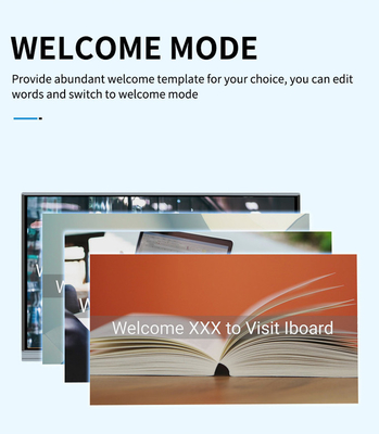 65 polegadas 4K LED Smart Screen Monitor Infravermelho Interativo Painel de Toque Whiteboard
