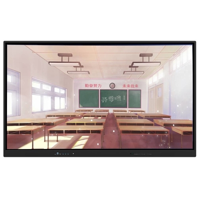 86 polegadas Android 13 20 pontos de toque 220V Fornecimento de energia touchscreen interativo 4K quadro branco com câmera microfone para educação