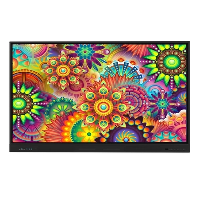 Compartilhamento sem fio 20 pontos de toque Android 14 Tabuleiro Interativo Com Usb Tipo-c Hdmi Port For Teach