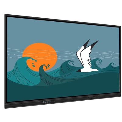 86 polegadas crianças touch screen interativo monitor Android 13 20 pontos tela compartilhar Wifi 6 BT 5 escrita à mão regonização