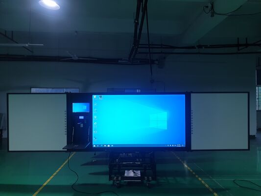 Quadro Interativo Infravermelho de 75'' com Sistema Android e Interconexão de Placa Dupla para Ensino Inteligente