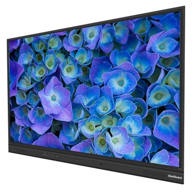 Painel Interativo Flat EDLA Google CE Certificado 4K 98 polegadas 20 pontos Android 13 Compartilhar tela Câmera Microplayer