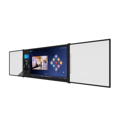 Quadro Interativo Infravermelho de 75'' com Sistema Android e Interconexão de Placa Dupla para Ensino Inteligente