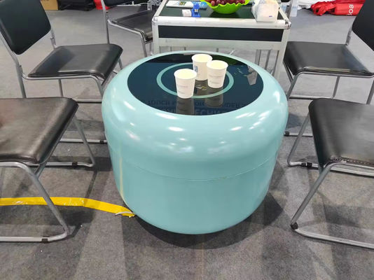 Frigorífico móvel inteligente X1 portátil com rodas universais cobertura de elevação hidráulica 130L Frigorífico carregamento sem fio