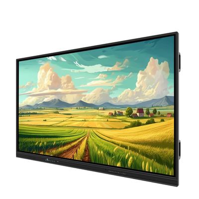 Iboard EDLA Google Certificado Android 13 Multi Window Whiteboard Software Fone de ouvido Microfone Câmera Mobile Stand opcional